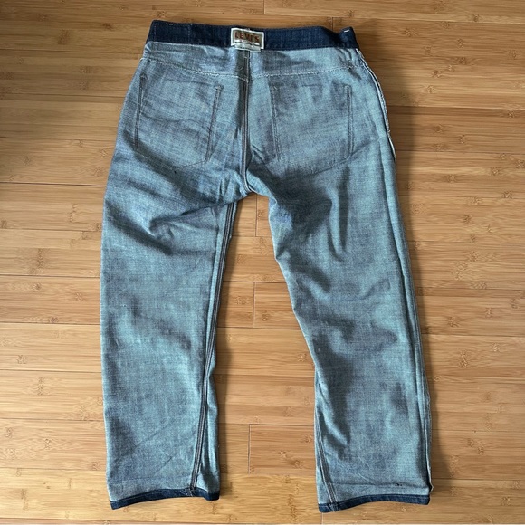 Levi's 514 Slim Straight Denim Blue Jean 36x30 Double Flap Pockets Zip Fly - Picture 14 of 16